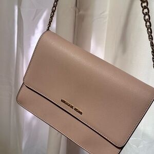 Michael Kors Pink Crossbody Bag with Chain Strap